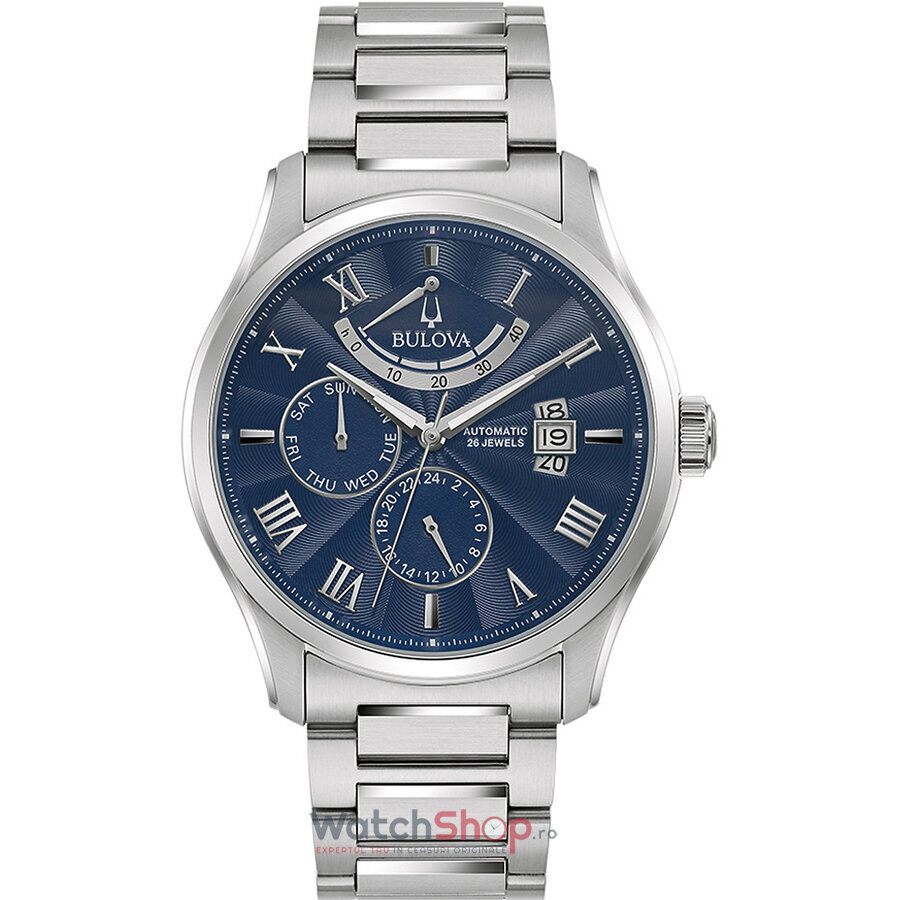 Ceas Original Bulova Casual Alb WILTON 96C147 pentru Barbati cu Comanda Online