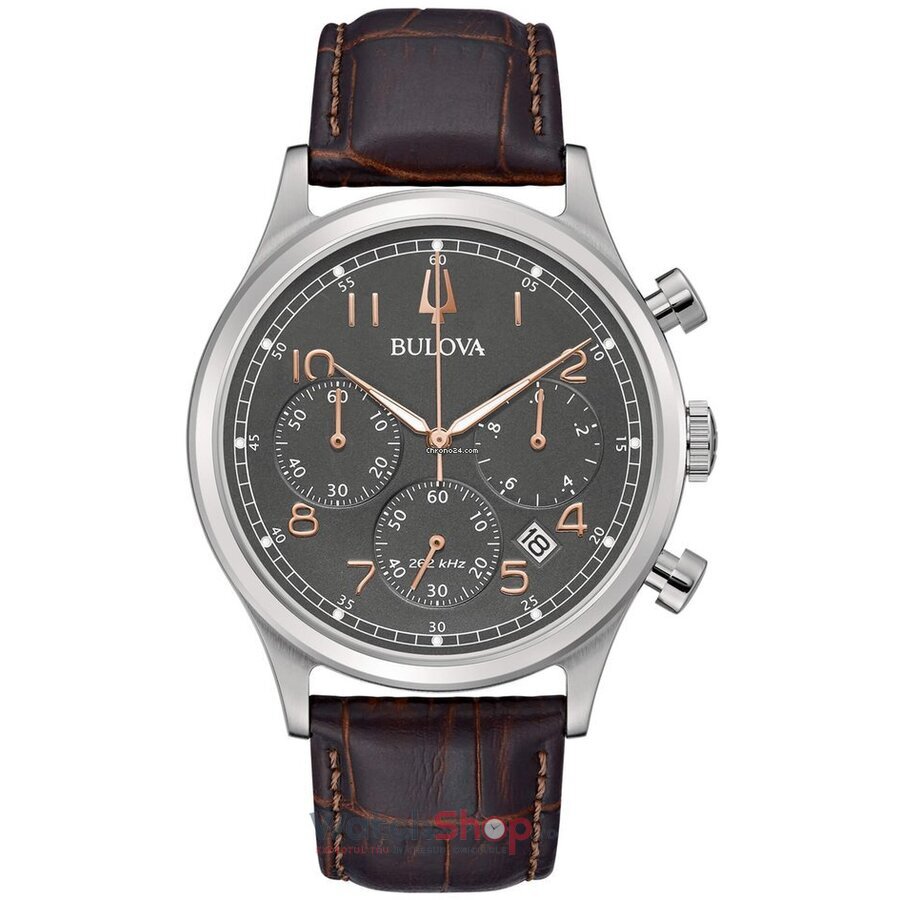 Ceas Original Bulova Casual Gri PRECISIONIST 96B356 Chronograph pentru Barbati cu Comanda Online