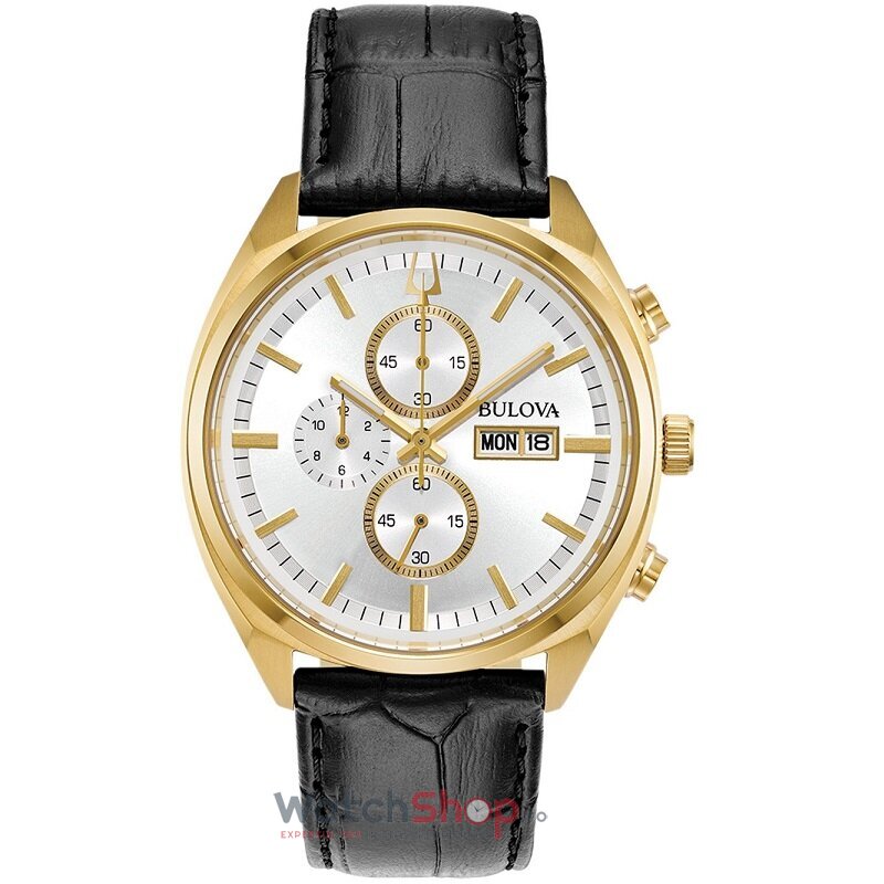 Ceas Original Bulova Elegant Argintiu 97C108 Cronograf pentru Barbati cu Comanda Online