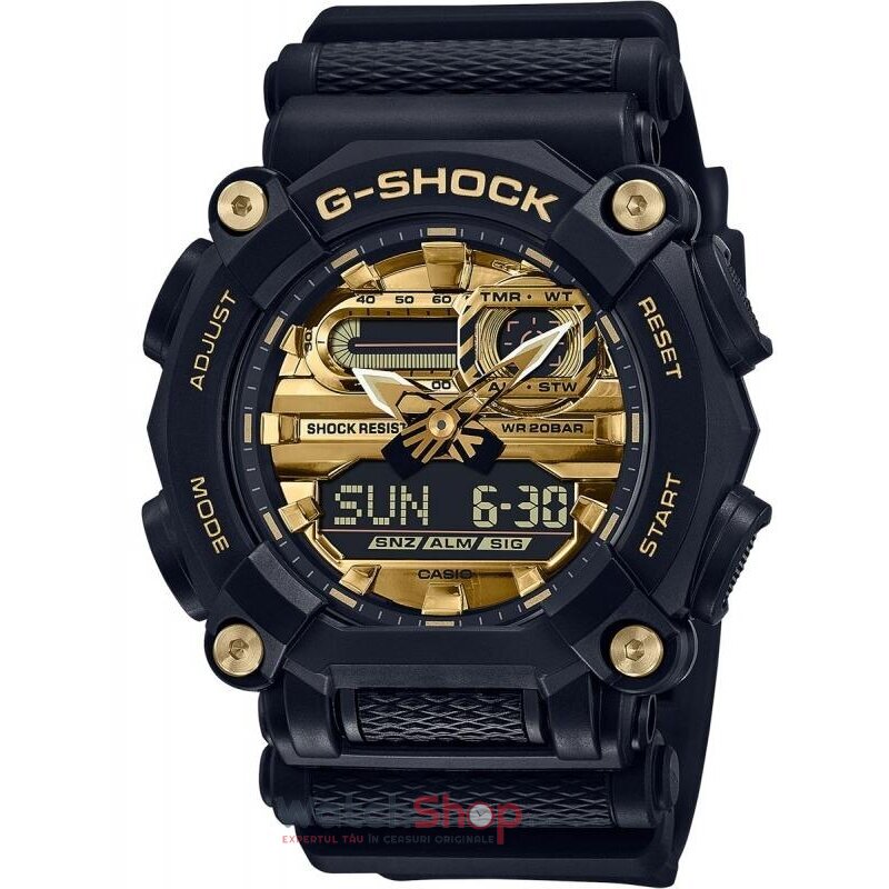 Ceas Original Casio Sport Auriu G-SHOCK GA-900AG-1AER pentru Barbati cu Comanda Online