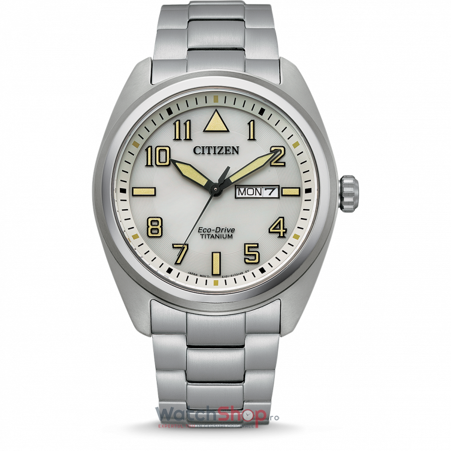 Ceas Original Citizen Sport Alb SUPER TITANIUM BM8560-88XE pentru Barbati cu Comanda Online