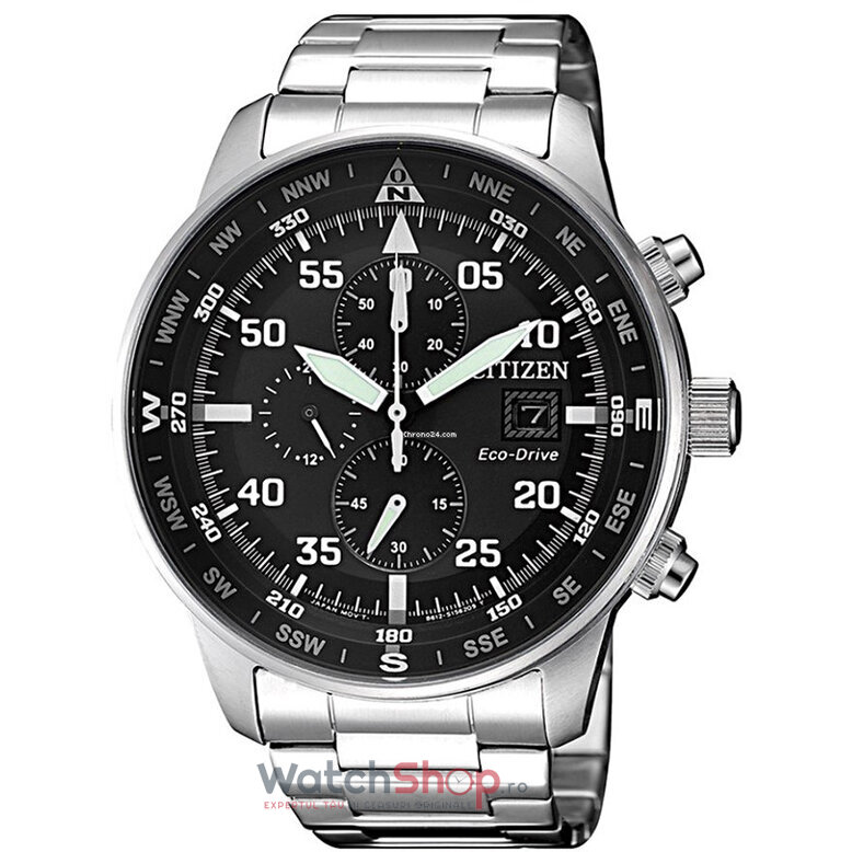 Ceas Original Citizen Sport Negru ECO DRIVE CA0690-88E Cronograf pentru Barbati cu Comanda Online