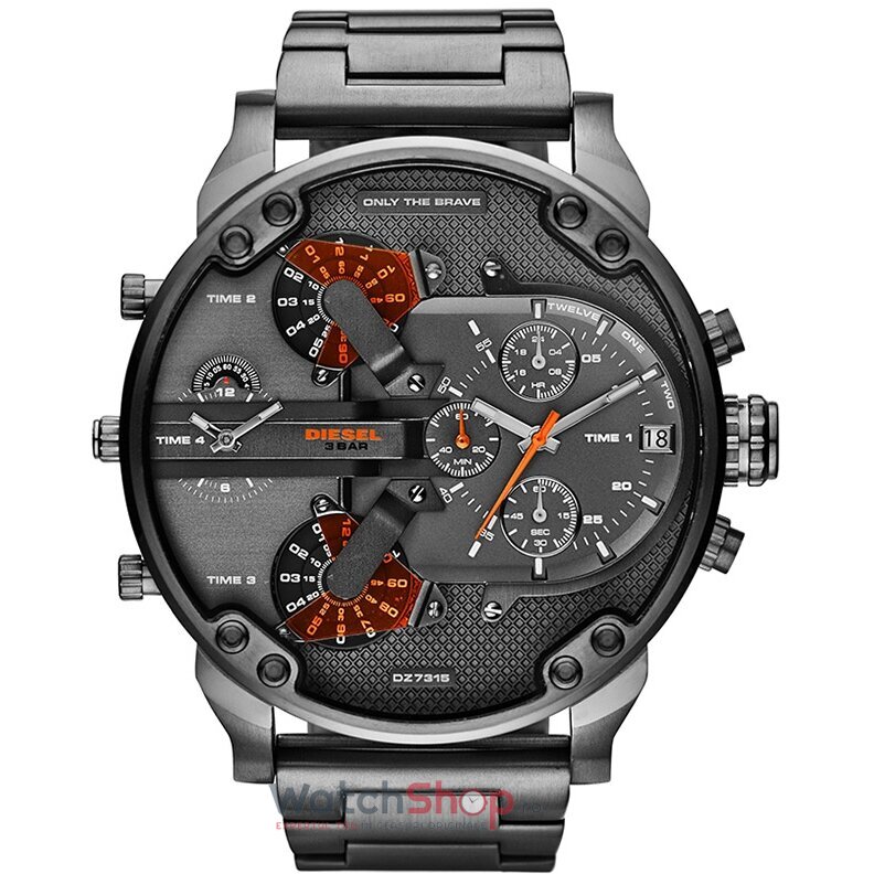 Ceas Original Diesel Fashion Gri inchis MR. DADDY 2.0 DZ7315 Chronograph pentru Barbati cu Comanda Online