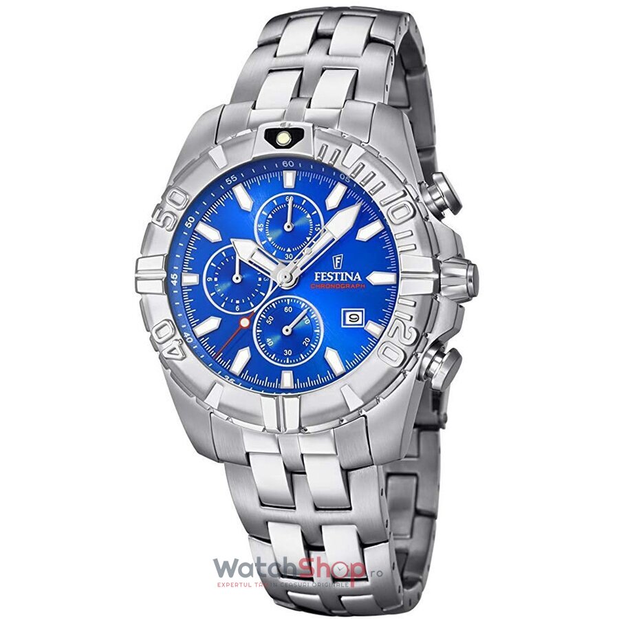 Ceas Original Festina Sport Albastru F20355/1 Cronograf pentru Barbati cu Comanda Online