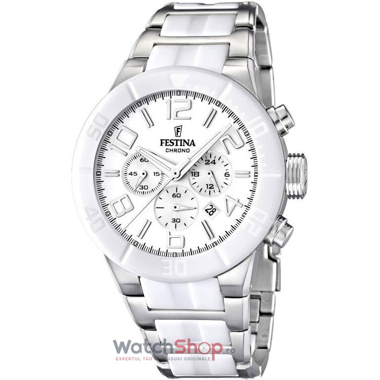 Ceas Original Festina Sport Argintiu TREND F16576/1 Cronograf pentru Barbati cu Comanda Online