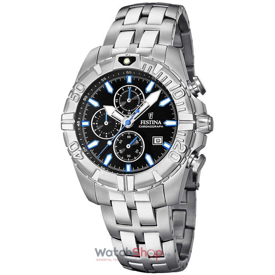 Ceas Original Festina Sport Negru F20355/3 Cronograf pentru Barbati cu Comanda Online