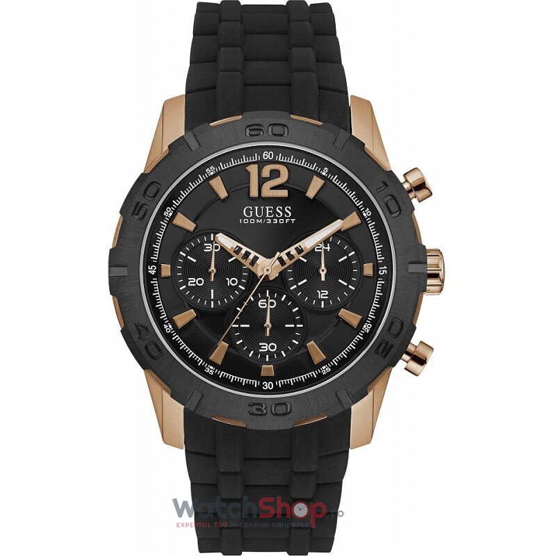 Ceas Original Guess Sport Negru CALIBER W0864G2 pentru Barbati cu Comanda Online