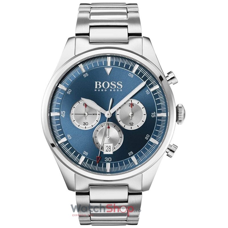 Ceas Original Hugo Boss Clasic Bleumarin PIONEER 1513713 Cronograf pentru Barbati cu Comanda Online