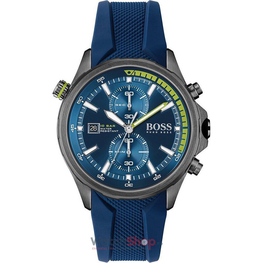 Ceas Original Hugo Boss Sport Albastru GLOBETROTTER 1513821 Chrono pentru Barbati cu Comanda Online