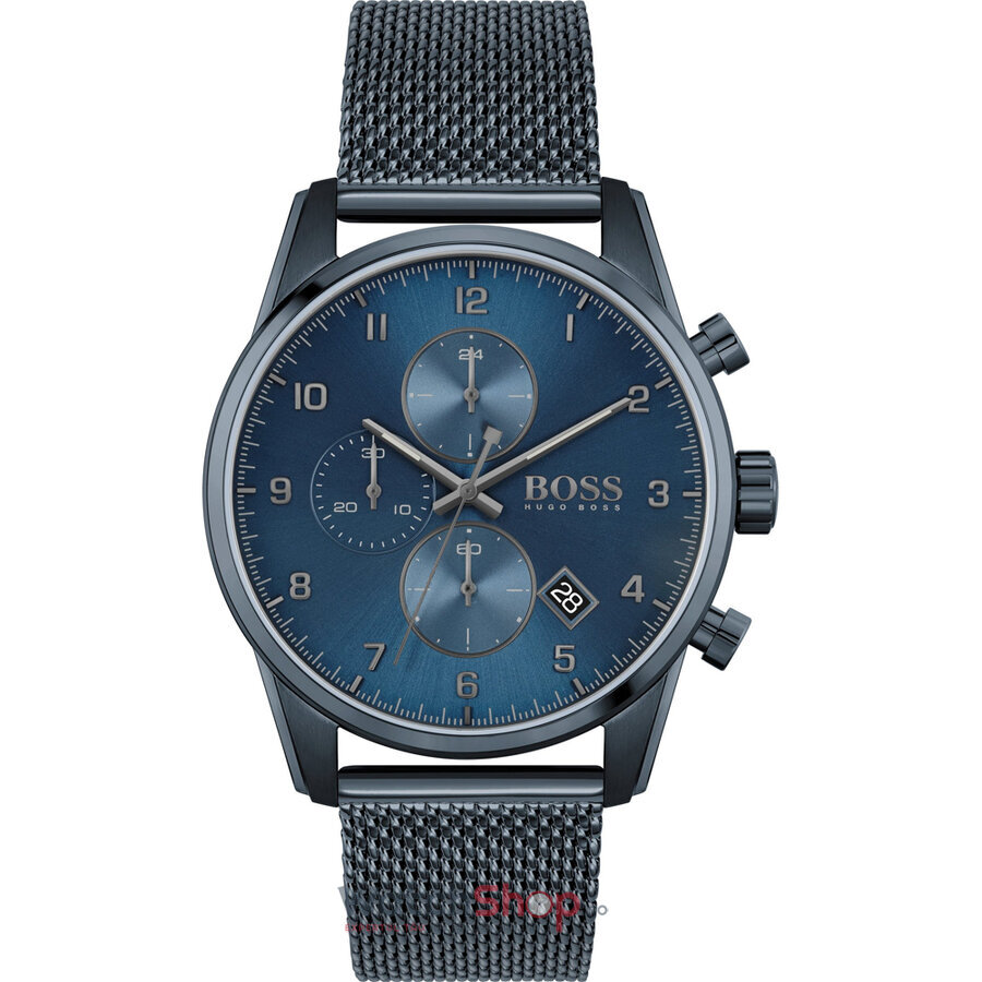 Ceas Original Hugo Boss Sport Albastru SKYMASTER 1513836 Chrono pentru Barbati cu Comanda Online