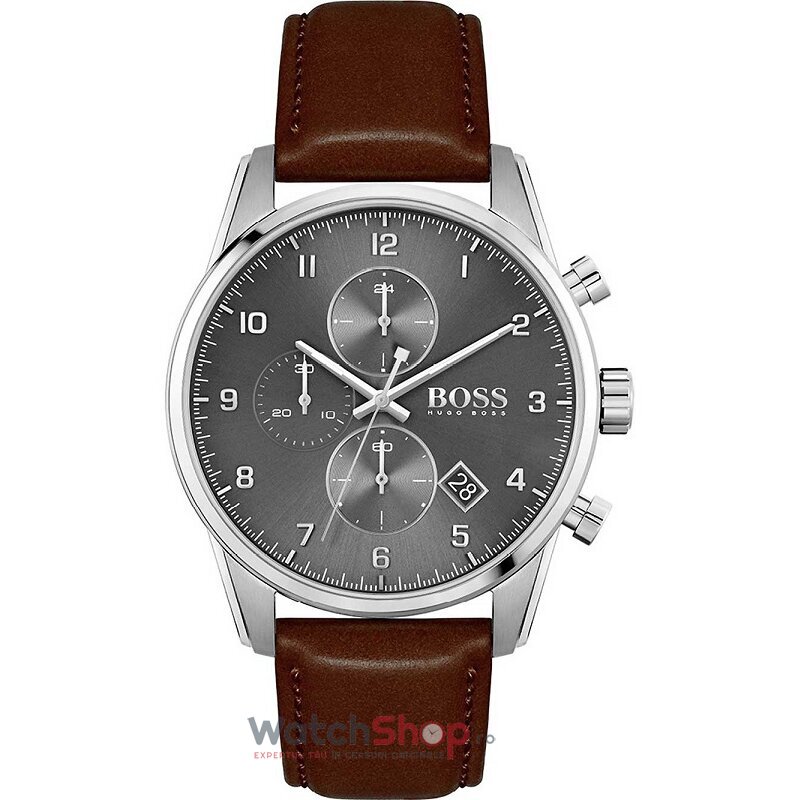 Ceas Original Hugo Boss Sport Gri SKYMASTER 1513787 Cronograf pentru Barbati cu Comanda Online