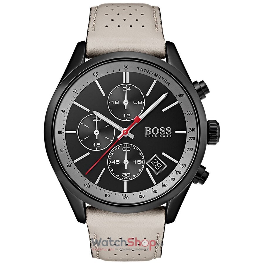 Ceas Original Hugo Boss Sport Negru Grand Prix 1513562 Cronograf pentru Barbati cu Comanda Online