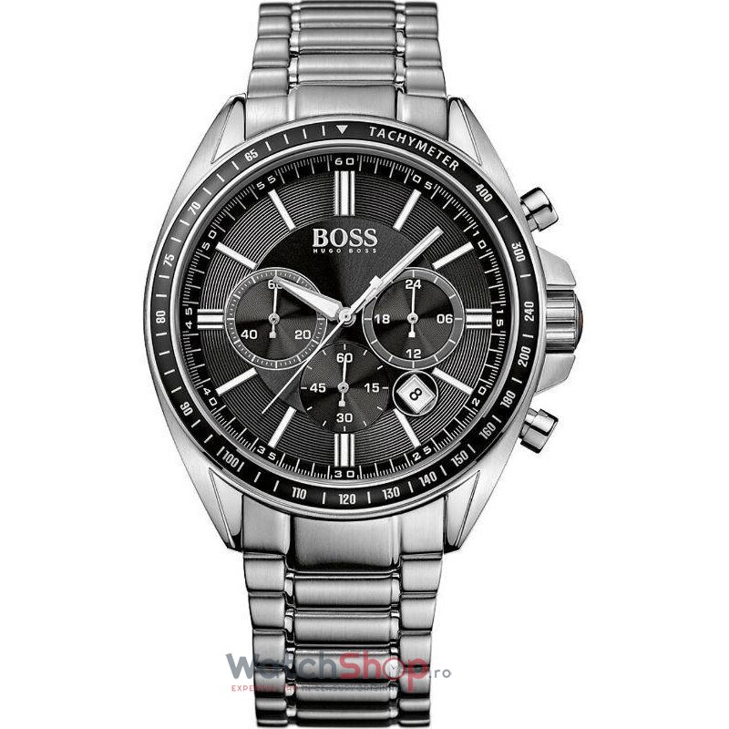 Ceas Original Hugo Boss Sport Negru S 1513080 Driver Chronograph pentru Barbati cu Comanda Online