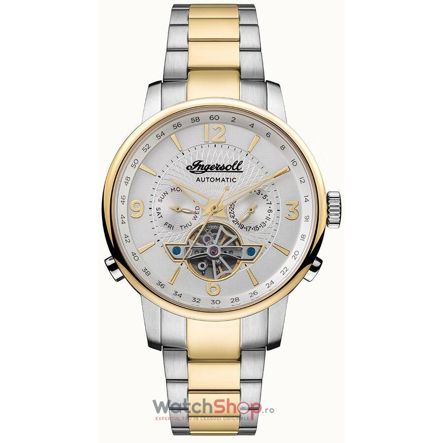 Ceas Original Ingersoll Elegant Argintiu THE GRAFTON I00705 pentru Barbati cu Comanda Online