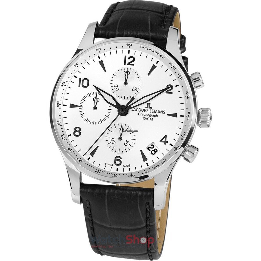 Ceas Original Jacques Lemans Casual Alb LONDON 1-1935B pentru Barbati cu Comanda Online