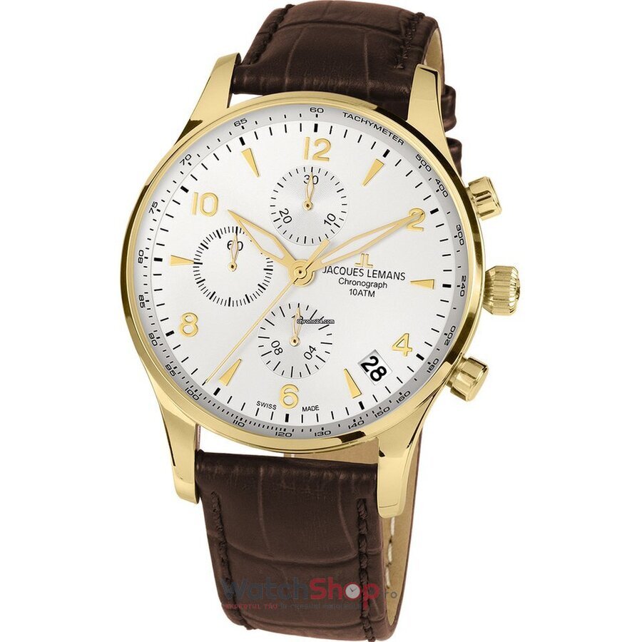 Ceas Original Jacques Lemans Casual Alb LONDON 1-1935C pentru Barbati cu Comanda Online