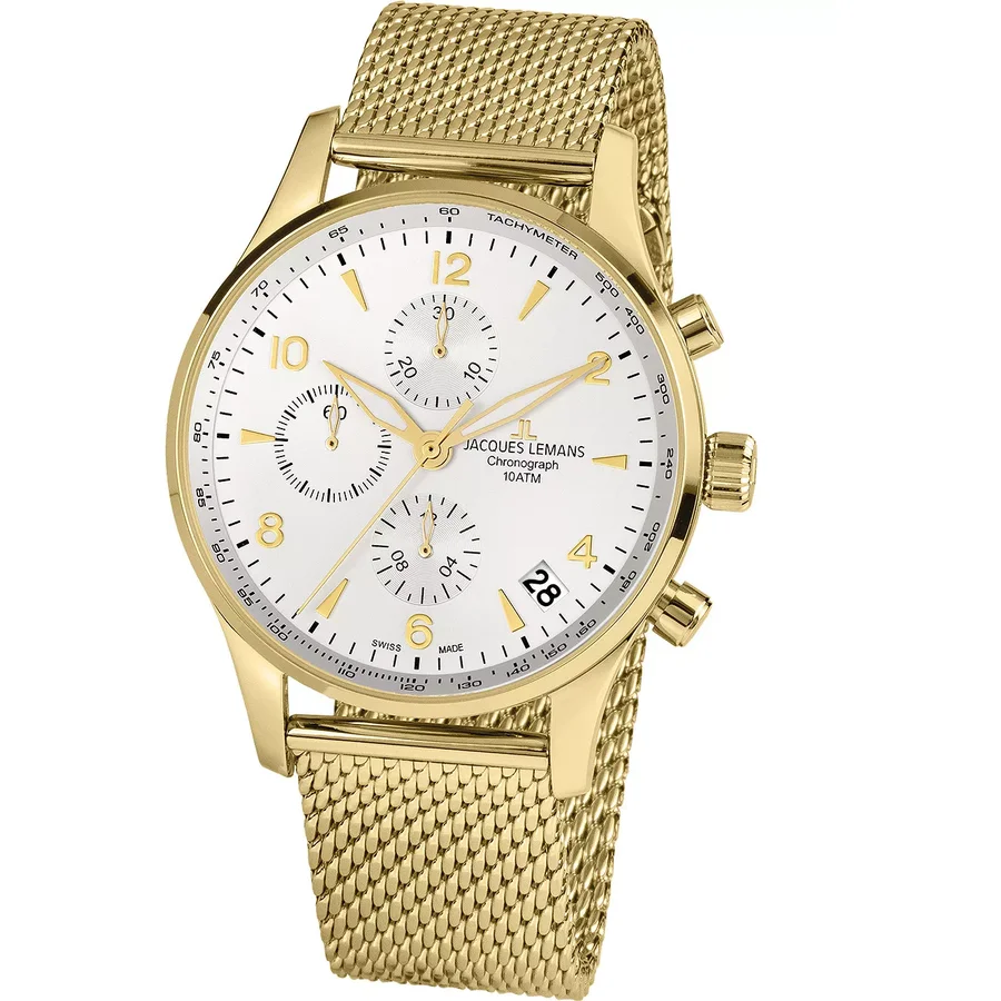 Ceas Original Jacques Lemans Casual Alb LONDON 1-1935F pentru Barbati cu Comanda Online