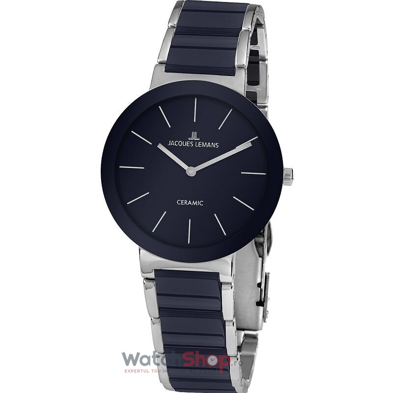 Ceas Original Jacques Lemans Casual Albastru CERAMIC 42-8H pentru Barbati cu Comanda Online