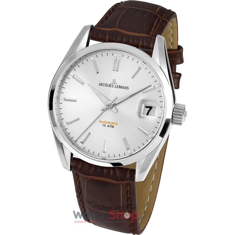 Ceas Original Jacques Lemans Casual Argintiu DERBY 1-1912B pentru Barbati cu Comanda Online