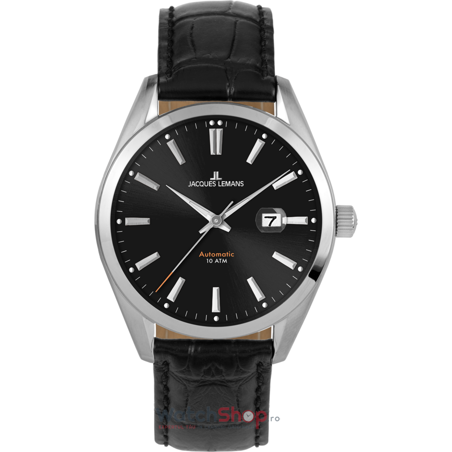 Ceas Original Jacques Lemans Casual Negru DERBY 1-1846.1A pentru Barbati cu Comanda Online