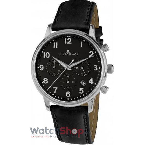 Ceas Original Jacques Lemans Casual Negru N-209ZI pentru Barbati cu Comanda Online