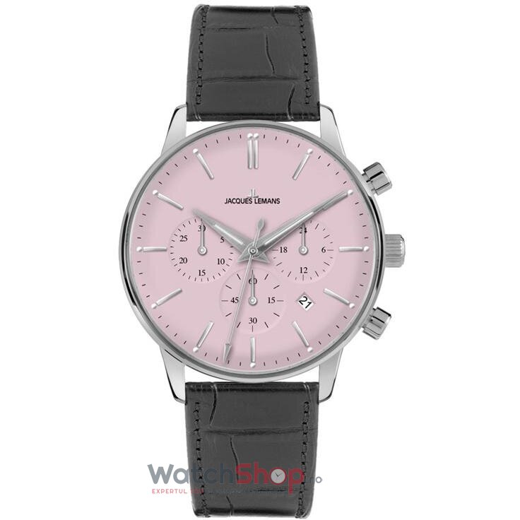 Ceas Original Jacques Lemans Casual-Sport Roz RETRO N-209F pentru Barbati cu Comanda Online