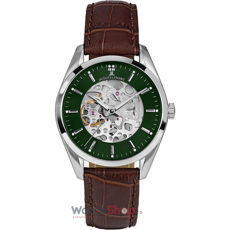 Ceas Original Jacques Lemans Casual Verde DERBY 1-2087B pentru Barbati cu Comanda Online