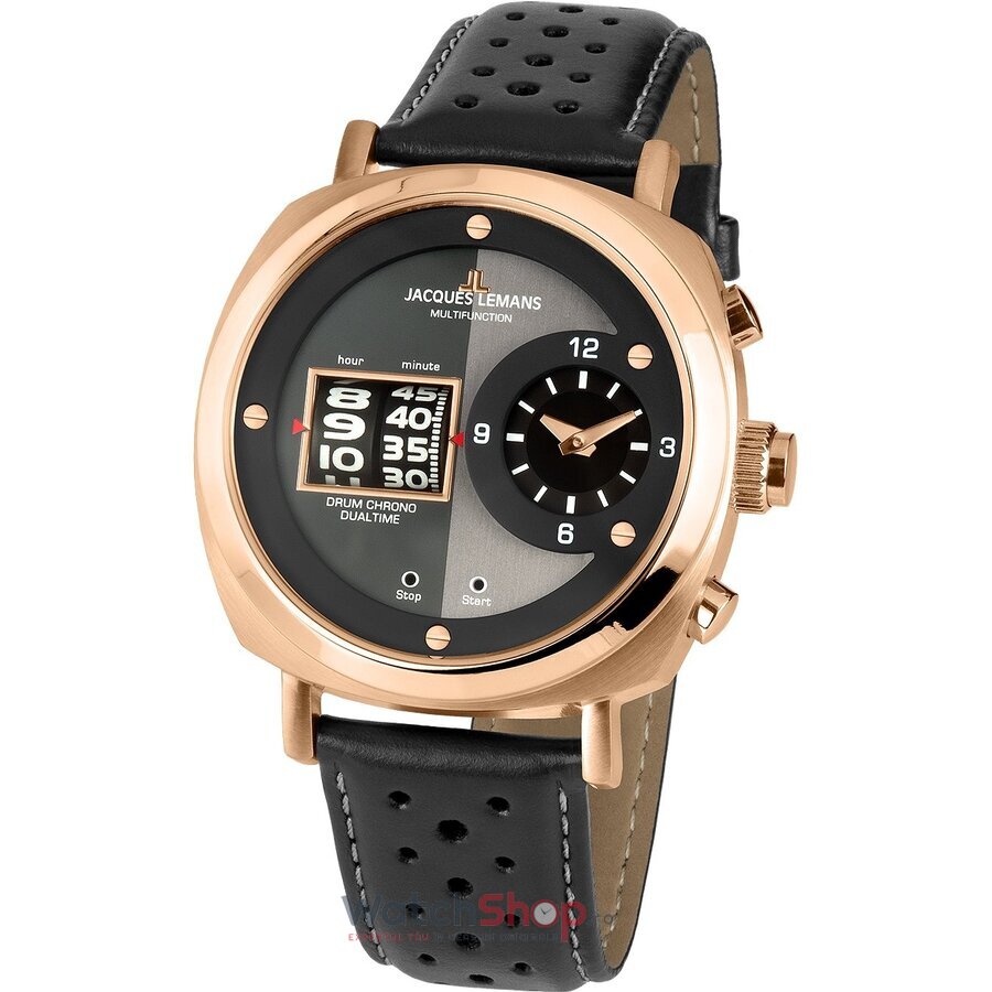 Ceas Original Jacques Lemans Sport Gri LUGANO 1-2058C pentru Barbati cu Comanda Online