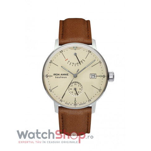 Ceas Original Junkers Casual Bej Iron Annie BAUHAUS 5060-5 pentru Barbati cu Comanda Online