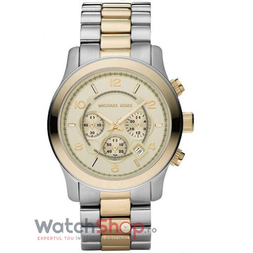 Ceas Original Michael Kors Casual Auriu RUNWAY MK8098 pentru Barbati cu Comanda Online