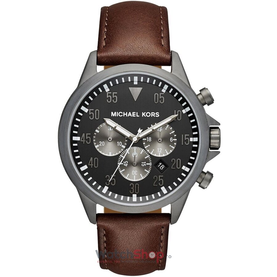 Ceas Original Michael Kors Elegant Gri GAGE MK8536 pentru Barbati cu Comanda Online