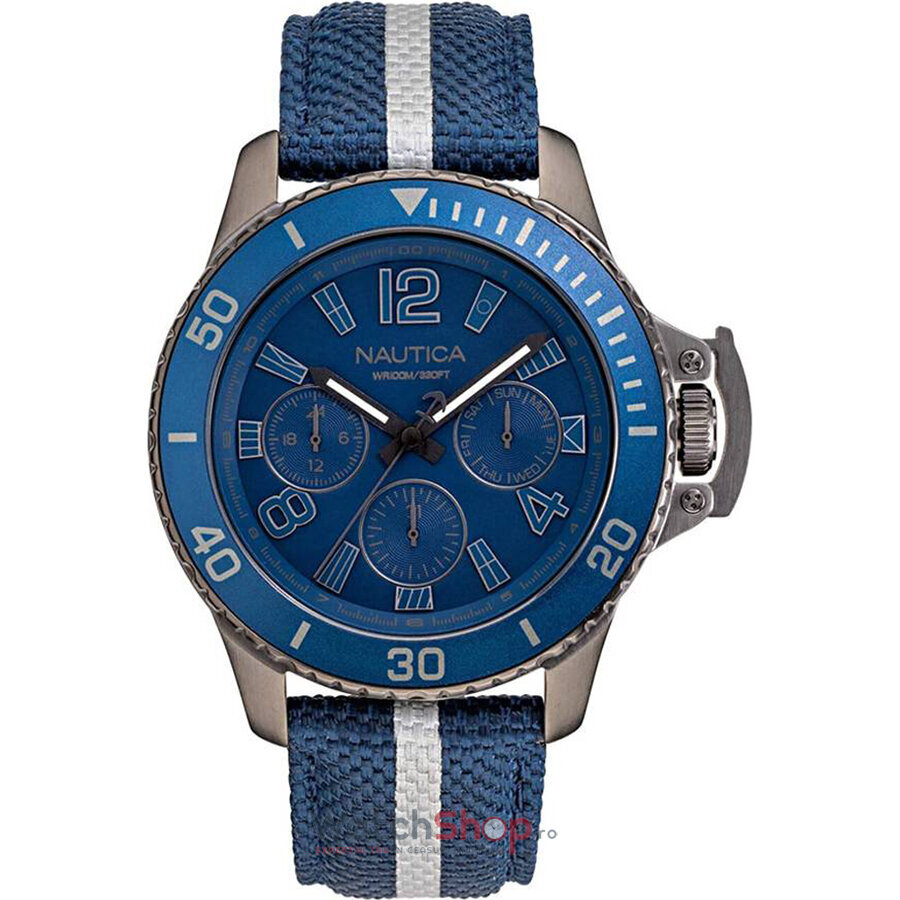 Ceas Original Nautica Casual Albastru BAYSIDE NAPBSF919 pentru Barbati cu Comanda Online