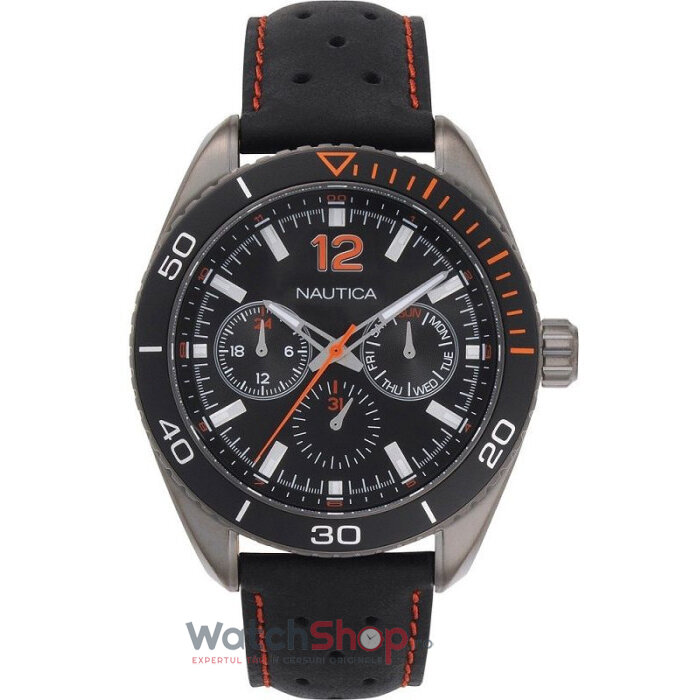 Ceas Original Nautica Casual Negru KEY BISCAYNE NAPKBN007 pentru Barbati cu Comanda Online