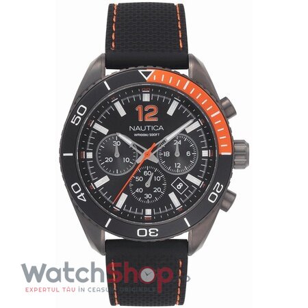 Ceas Original Nautica Casual Negru KEY BISCAYNE NAPKBN008 pentru Barbati cu Comanda Online