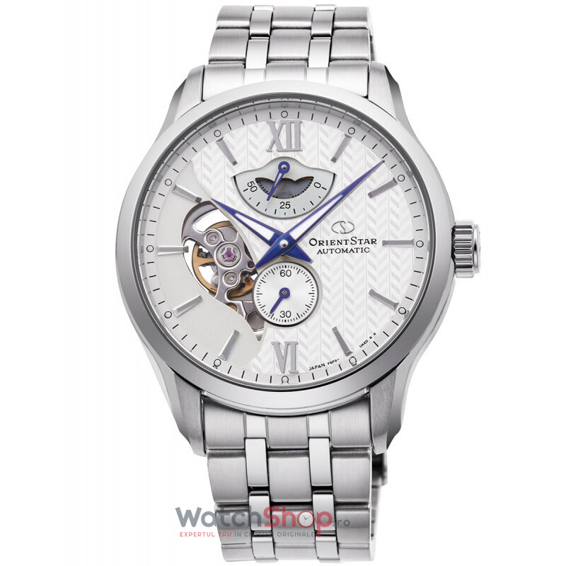 Ceas Original Orient Casual Alb CONTEMPORARY RE-AV0B01S00B Layered Skeleton pentru Barbati cu Comanda Online