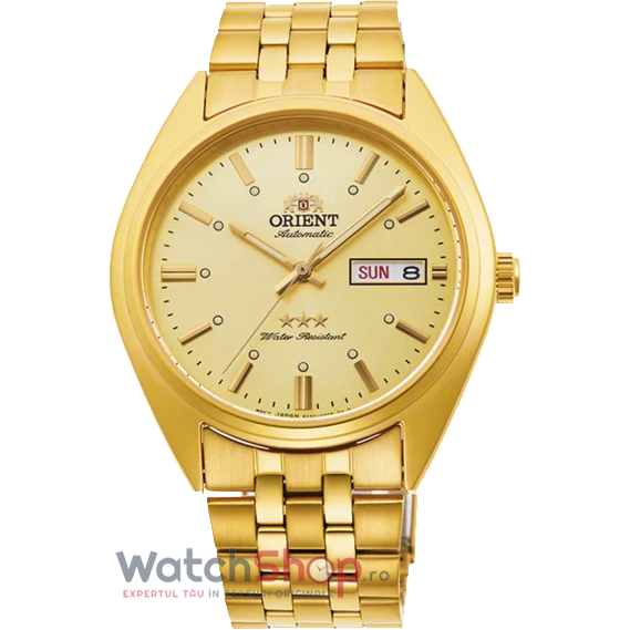 Ceas Original Orient Casual Auriu TRI STAR RA-AB0E04G pentru Barbati cu Comanda Online