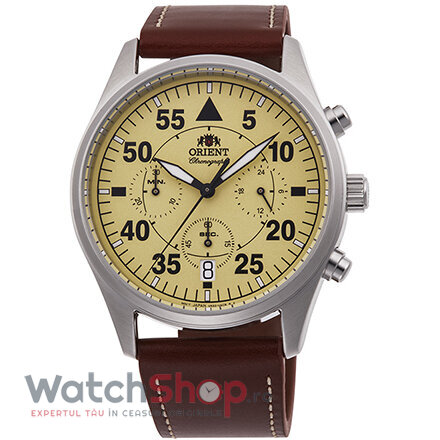 Ceas Original Orient Casual Bej S RA-KV0503Y Chronograph pentru Barbati cu Comanda Online