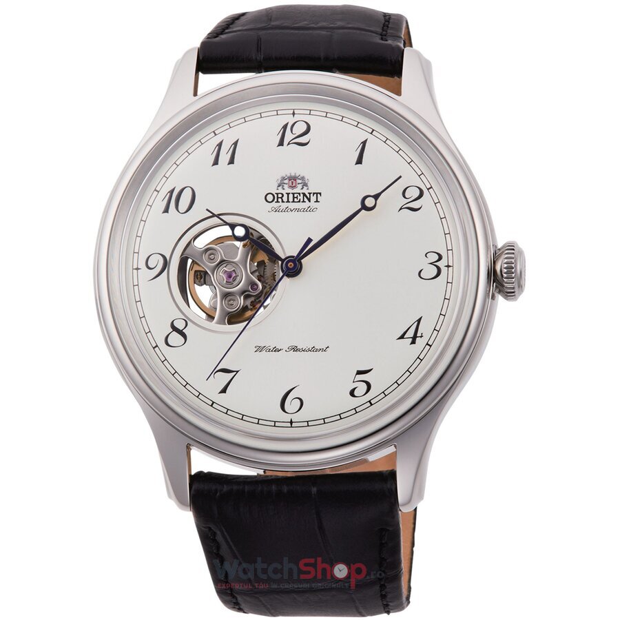 Ceas Original Orient Clasic Alb RA-AG0014S10B Open Heart pentru Barbati cu Comanda Online