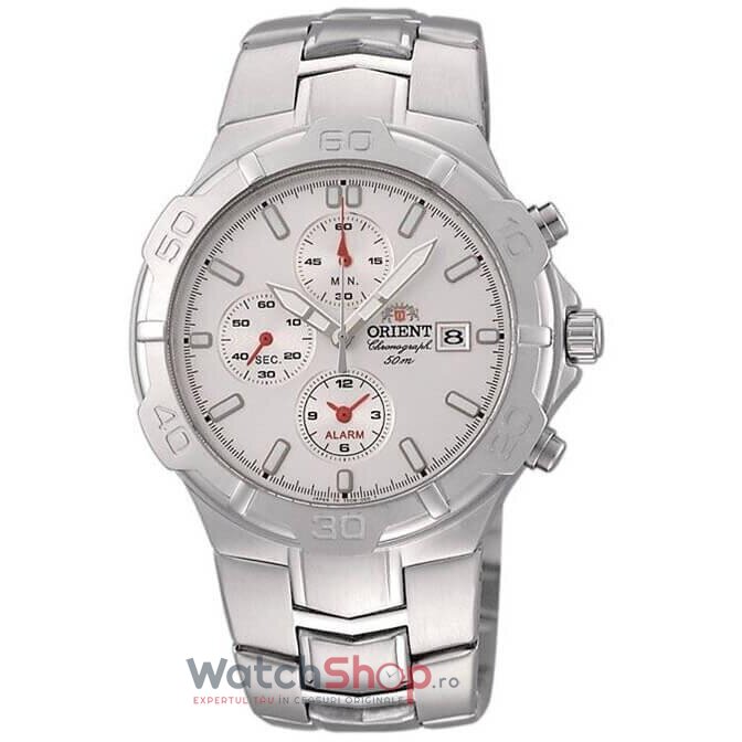 Ceas Original Orient Sport Alb Y FTD0M002W0 Cronograf pentru Barbati cu Comanda Online