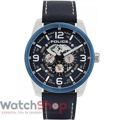 Ceas Original Police Casual Albastru LAWRENCE 15663JSTBL.03 pentru Barbati cu Comanda Online