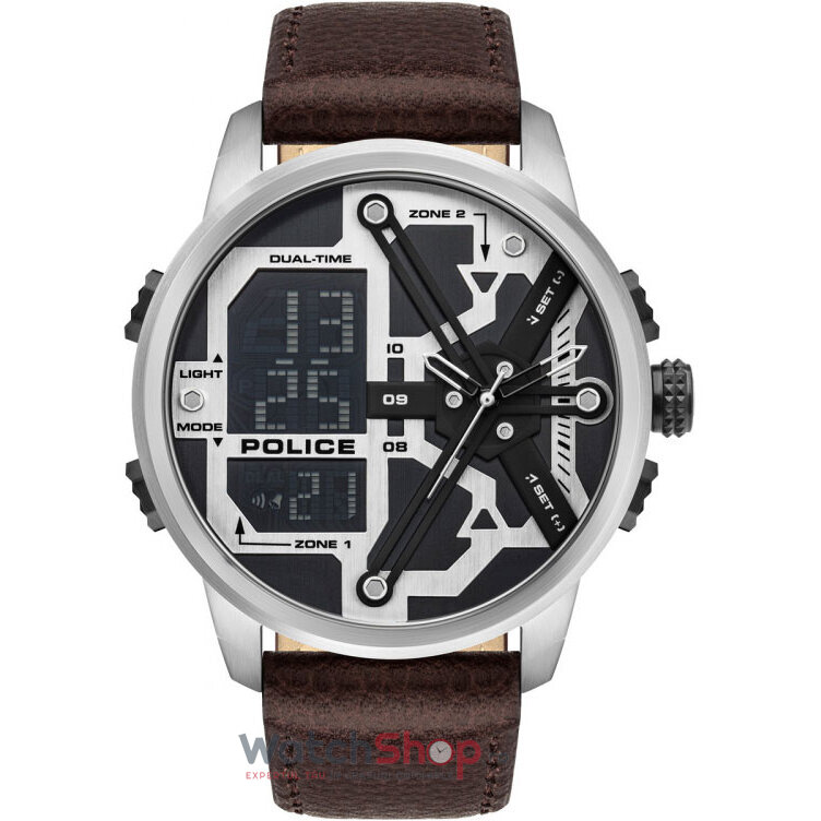 Ceas Original Police Casual Argintiu MARSDEN PEWJD2003201 pentru Barbati cu Comanda Online