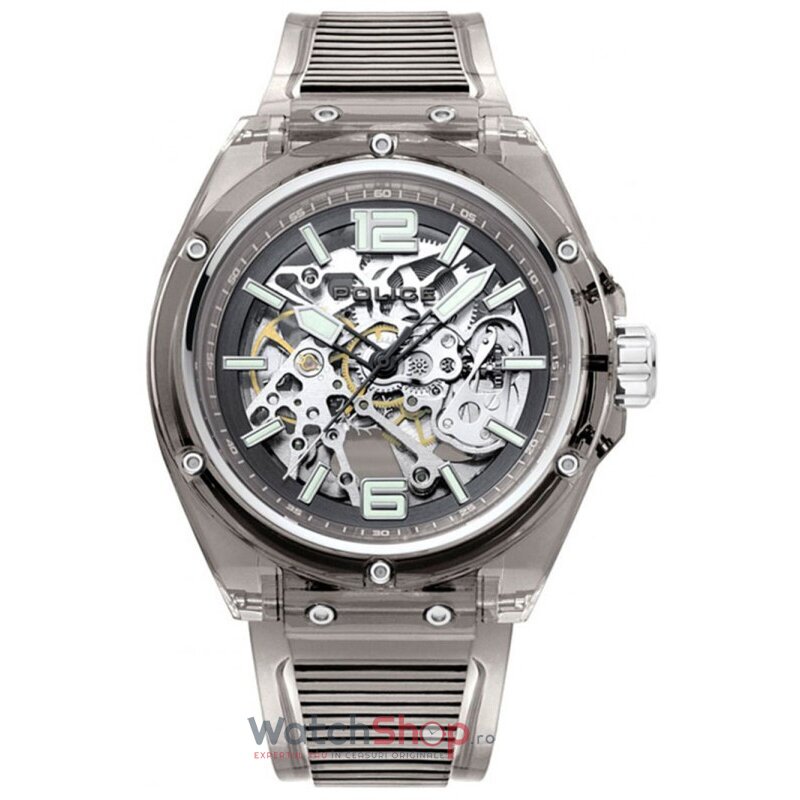 Ceas Original Police Casual Skeleton TRANSLUCENT PL15924JPB.48P pentru Barbati cu Comanda Online