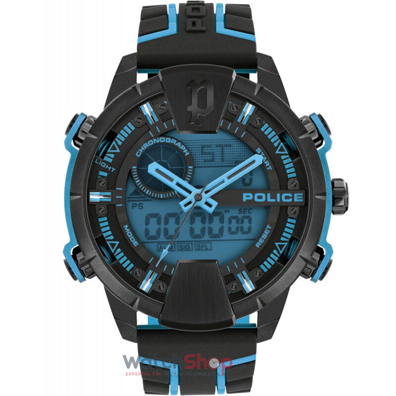 Ceas Original Police Sport Albastru TARONGA PEWJP2110202 pentru Barbati cu Comanda Online