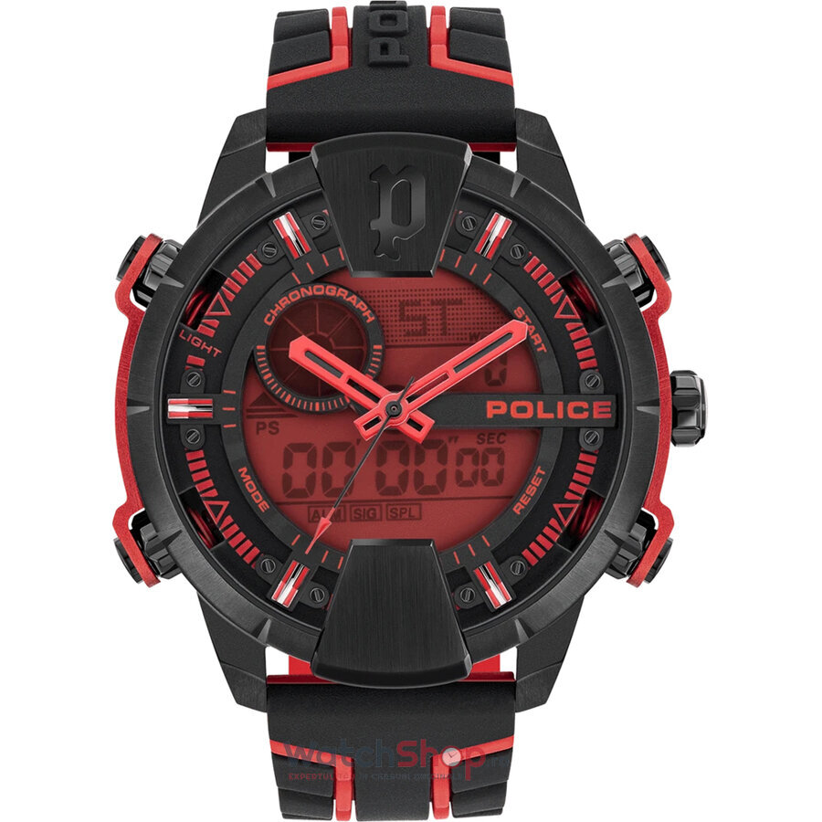 Ceas Original Police Sport Rosu TARONGA PEWJP2110201 pentru Barbati cu Comanda Online