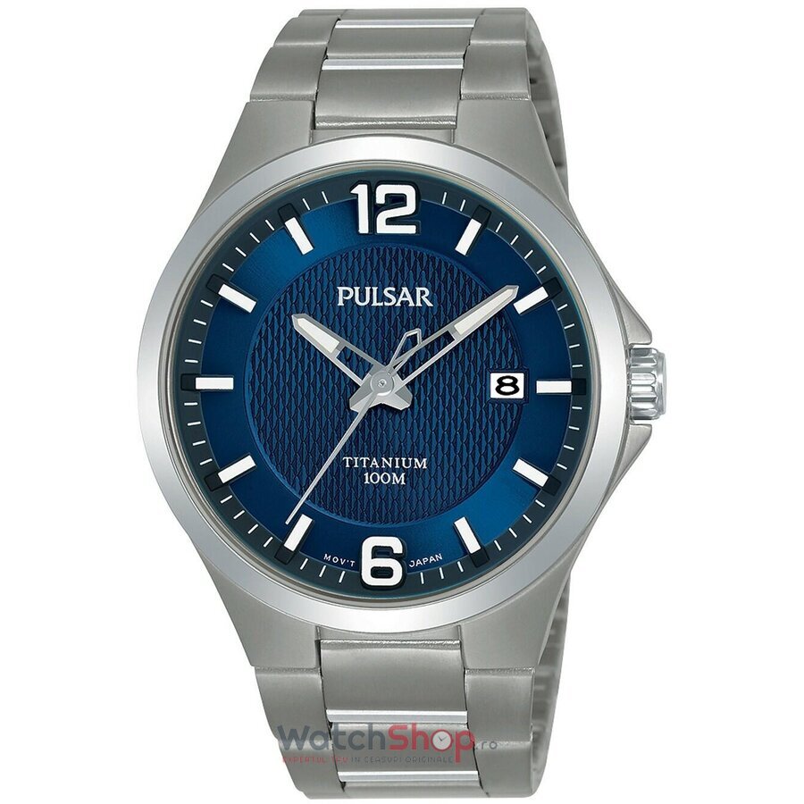 Ceas Original Pulsar Casual Albastru Regular PS9611X1 Titan pentru Barbati cu Comanda Online