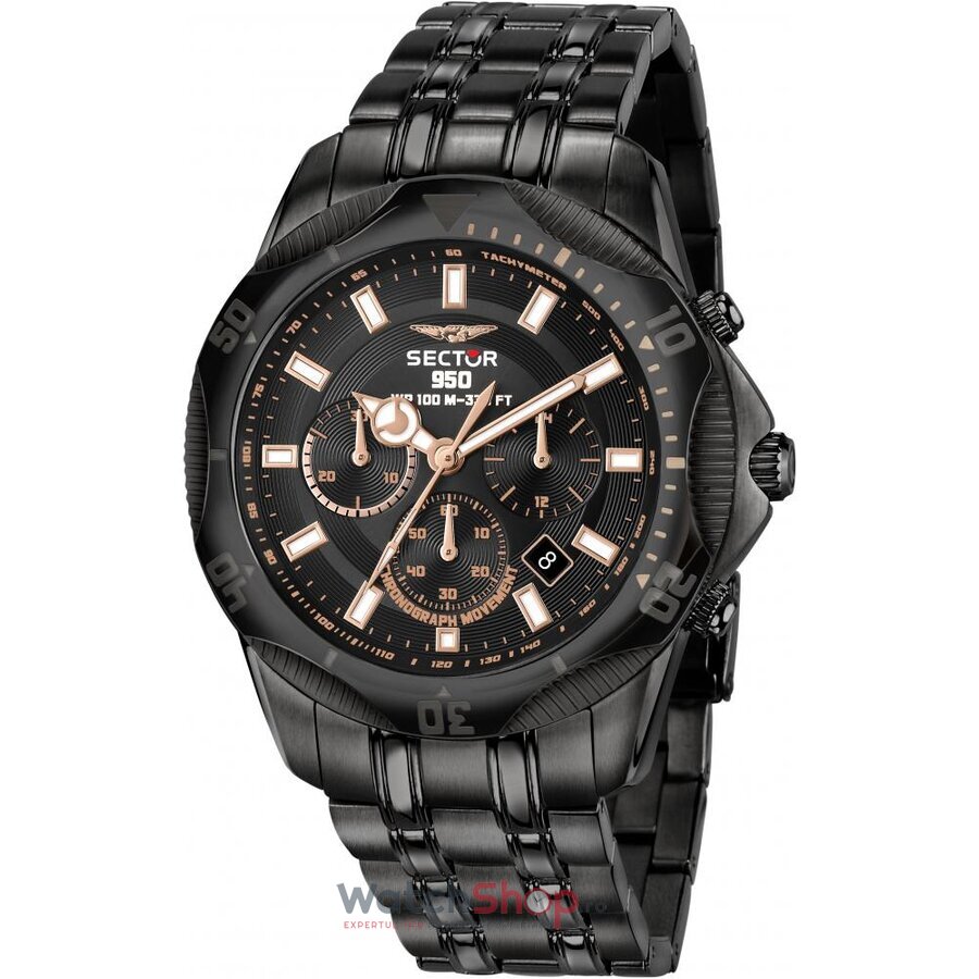 Ceas Original Sector Casual Negru 950 R3273981008 pentru Barbati cu Comanda Online