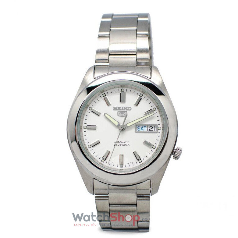 Ceas Original Seiko Casual Alb 5 SNKM61K1 pentru Barbati cu Comanda Online