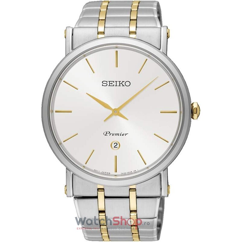 Ceas Original Seiko Casual Argintiu PREMIER SKP400P1 pentru Barbati cu Comanda Online