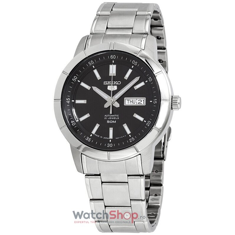 Ceas Original Seiko Casual Negru 5 SNKN55J1 pentru Barbati cu Comanda Online