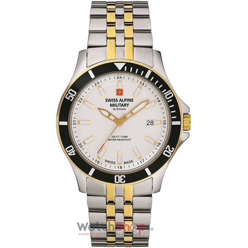 Ceas Original Swiss Alpine Military Elegant Argintiu BY GROVANA SAM7022.1142 pentru Barbati cu Comanda Online